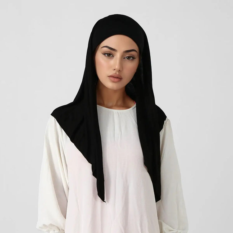 New Triangle Jersey Hijab Scarf For Women Muslim Shawls Headscarf Wraps Solid Color Scarves Head Wrap Islamic Turban Headband