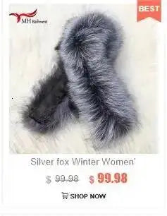 Natural Color Raccoon Fox Real Fur Collar Scarf Genuine Big Size Scarves Warp Shawl Neck Warmer Stole Muffler with Clip Loops #6