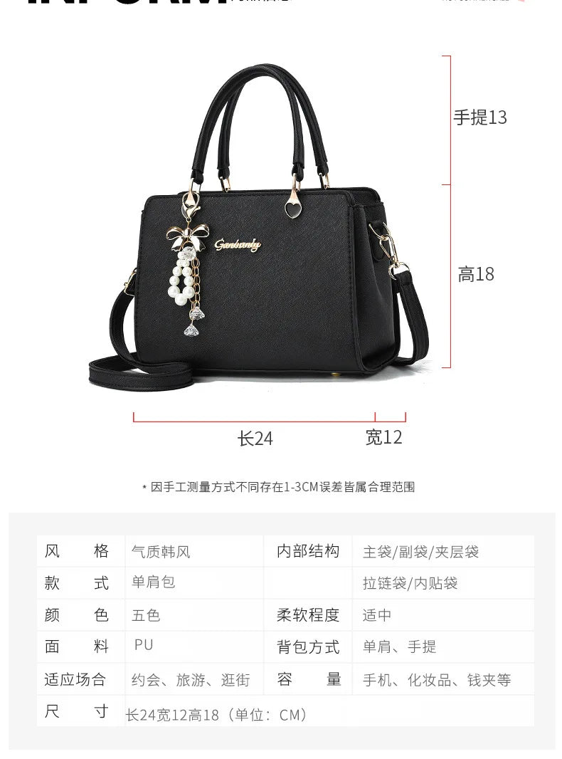 New Women bag Shoulder bag Handbag for women 2026 Crossbody bag pattern PU Portable bucket bag ladies messenger bag