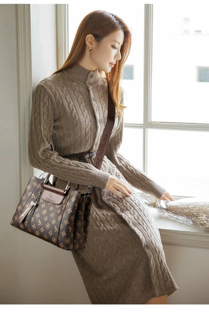 Designer Shoulder Hand Bags for Women Sac Woven Handle High Quality Leather Casual Tote Luxury Women Bags Handbag Crossbody Sac