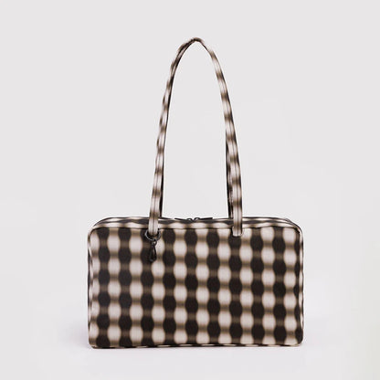 Brand Nylon Bowling Tote Bag Women Luxury Large Capacity Simple Versatile Shoulder Purse Ultralight Zipper Commuting Travel Bag