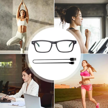 Smart Glasses Wireless BT 5.0 Hands-Free Calling Music Audio Sport Headset Eyewear Intelligent Eyeglasses IPX7 Waterproof