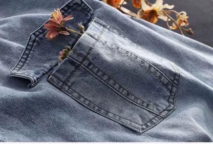 Denim Jumpsuits for Women Oversized Playsuit Denim Pants Loose High Waist Trousers Overalls for Women Clothes One-pieces XT1586