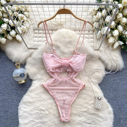 Woman Lace Splice Hollow out Design Women's Bodysuit Base Layer Small Vest High Waist Straight Tube Fashion Sexy Bodysuit New