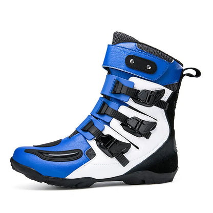 Motorcycle Riding Shoes All-Season Off-Road Locomotive Short Boots Motorbike Racing & Travel Knight Equipment Big Size 37-48