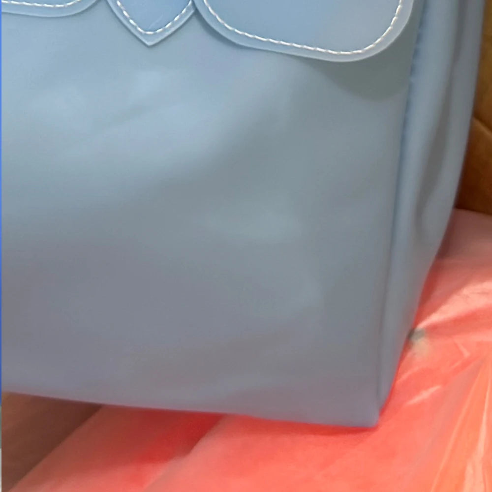 2026 Summer Y2K Women Jelly Bags PVC Plastic Waterproof Colorful Tote Bag Trendy Fashion Korean Vacation Beach Shoulder Bag