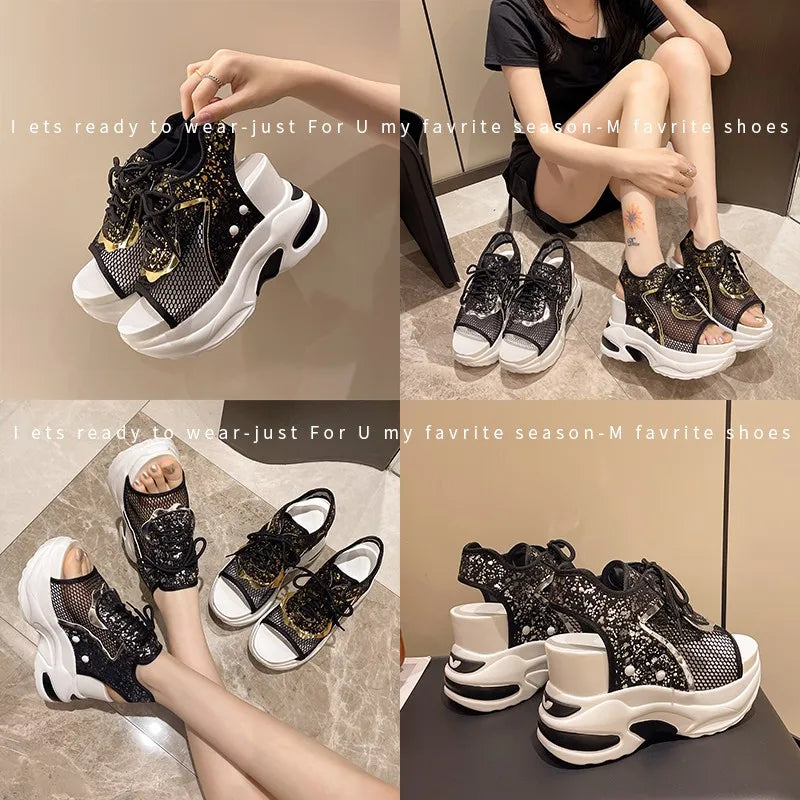 Platform Shoes Woman Sandal Roman Women Sports Sandals Fashion Sneakers Comfortable Wedge Luxury Designer Elegant Summer 2026