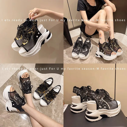 Platform Shoes Woman Sandal Roman Women Sports Sandals Fashion Sneakers Comfortable Wedge Luxury Designer Elegant Summer 2026