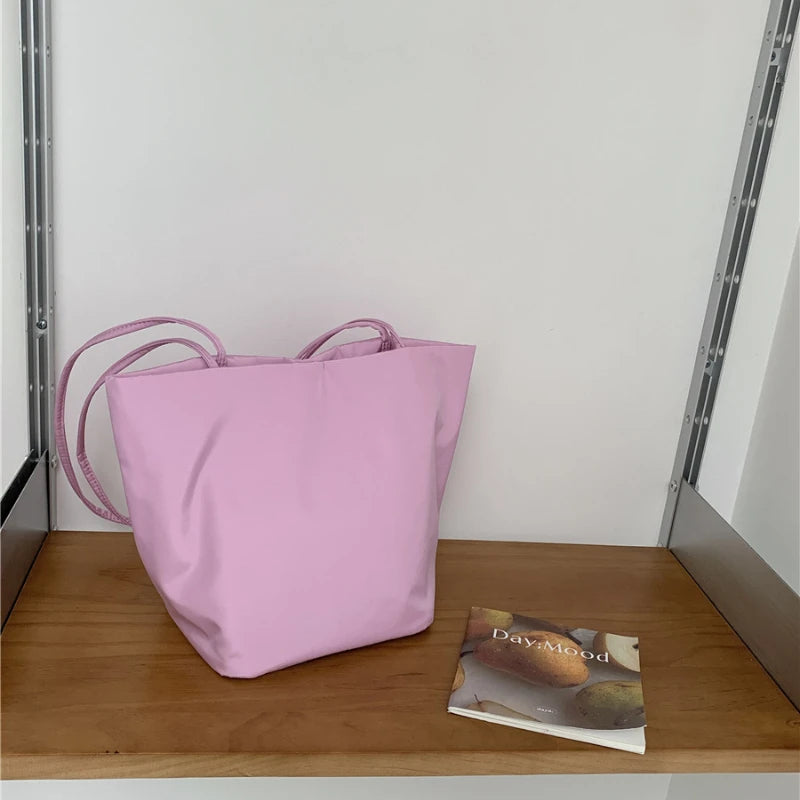 Casual Nylon Bucket Bags for Women Shoulder Bag Fashion Soft Women Bag NEW Tote Purses and Handbags Female Shopper Commuter Bags