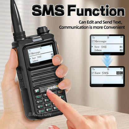 Iradio DM-UV4R DMR Walkie Talkie Dual Mode Dual Time Slot AES-256 Encryption Digital Analog SMS NOAA For RT-4D Ham Radio