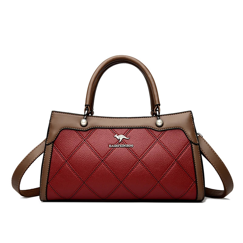 Top Quality Leather Hand Shoulder Bags for Women Luxury Handbags Women Bags Designer Casual Large Capacity Tote Bag Sac