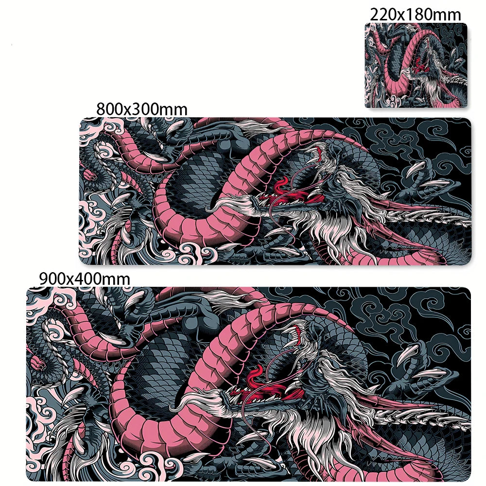 Gamer Mousepads Dragon Desk Mat 40x90cm Mouse Pad Office Pc Accessory Desk Pads Large Mousepad Keyboard Mouse Mats For Computer