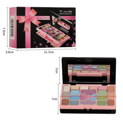 Makeup Kit Full Set Box for Girl Multi-functional 28 Color Face Powder Eyeshadow Lips Make Up Brushe Highlighter Bronzer Palette