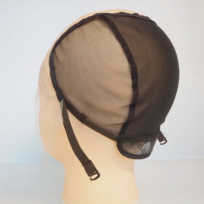 13*6inch lace front wig caps for making adjustable small wigs