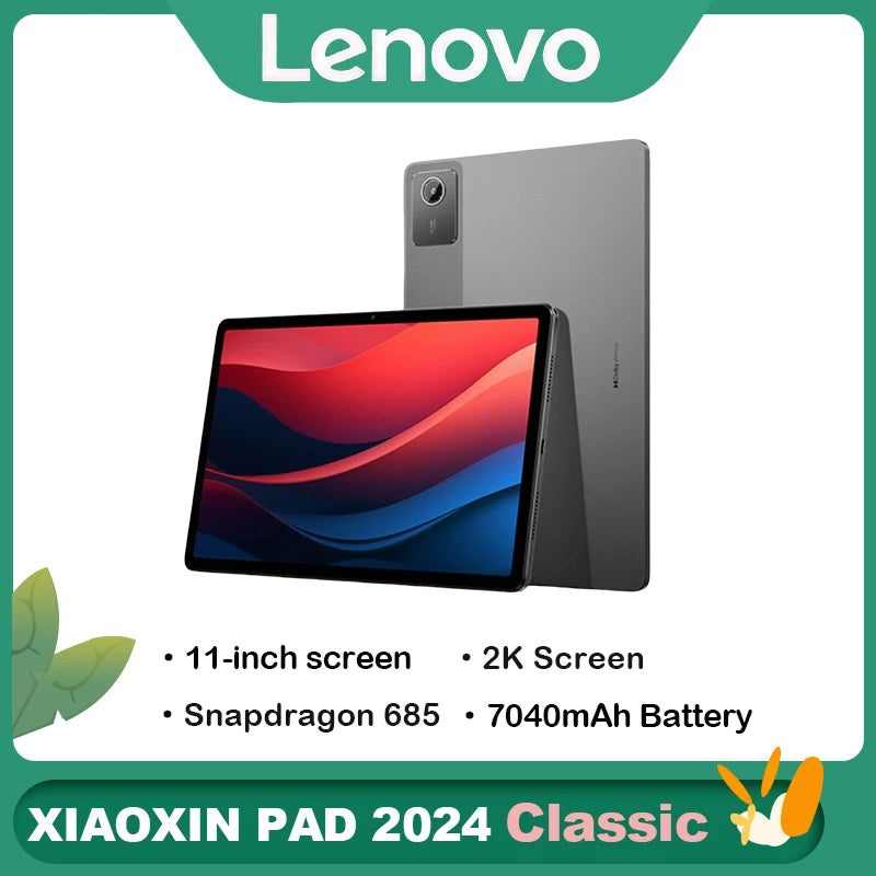 Lenovo Xiaoxin Pad 2024 11 Inch Tablet PC Eye Protection Learning Office Online Class Gaming Android Tablet New Arrival