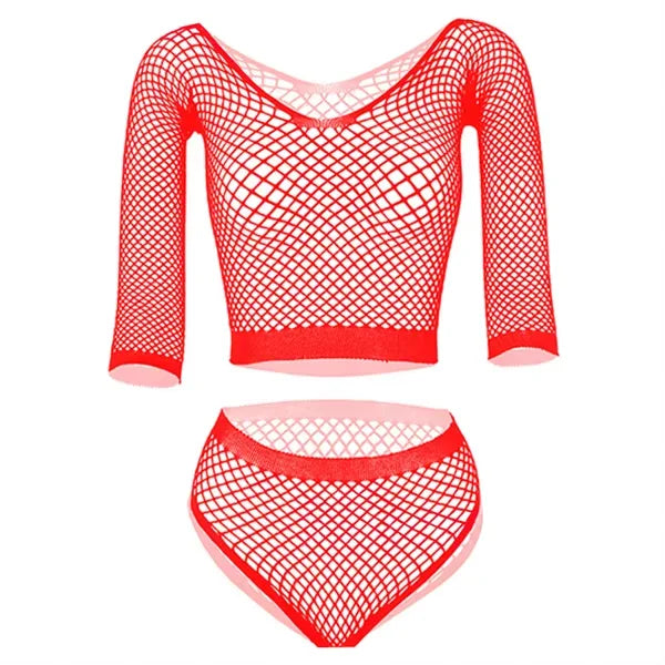 New Mesh Fishnet Bodystockings For Women Erotic Lingerie Sexy Open Bra Crotchless Teddies Bodysuits Female Sexy Porno Underwear