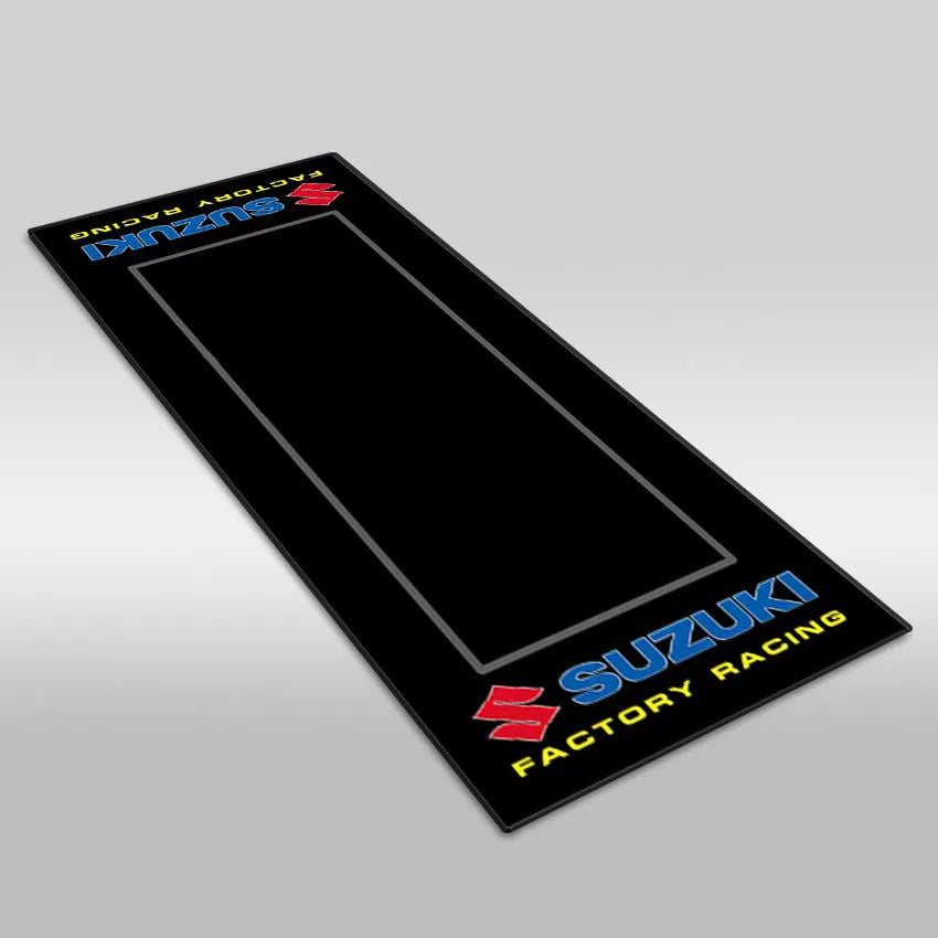Motorcycle Display Carpet Suzuki Parking Mat Non Slip Garage Rug for Sports Racing Moto Electric Bike Entrance Home Decor