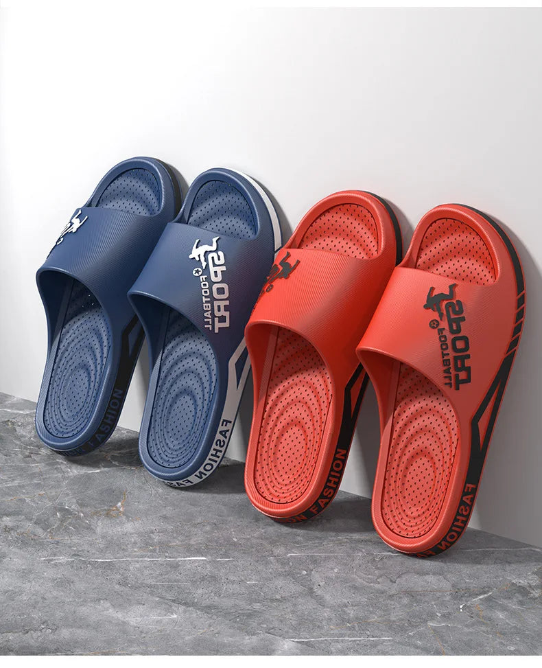 Fashion Men's Sandals Summer EVA Comfortable Anti-Slip Soft Soles House Slippers for Indoor Outdoor Wear Breathable Shower Slide