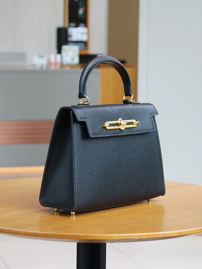 2026 High-End Portable Fashion Ladies Bag Temperament Small Bag Palm Crocodile Handbag OL Commuter Joker Work Bag Light Luxury S