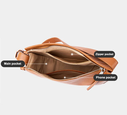 Genuine Leather Women Tote Bag 2025 New Large Capacity Women's Shoulder Bag Luxury Designer Cowhide Crossbody Bags 2522
