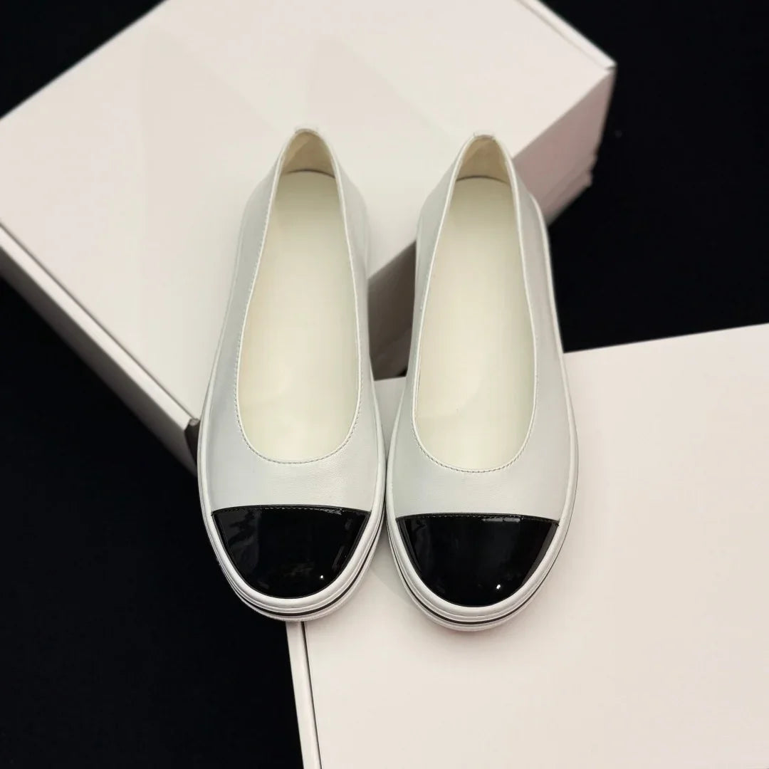 Luxury Brand Commuter Shoes Women's Slip-on Versatile Casual Shoes Casual Shoes Lambskin Material Stylish Casual Flat Shoes