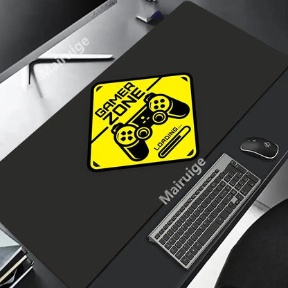 Retro Game Controller Large Mouse Pad HD Anti-Slip Rubber Base Washable XXL Desk Mat with Precision Edges for Gaming Office Work