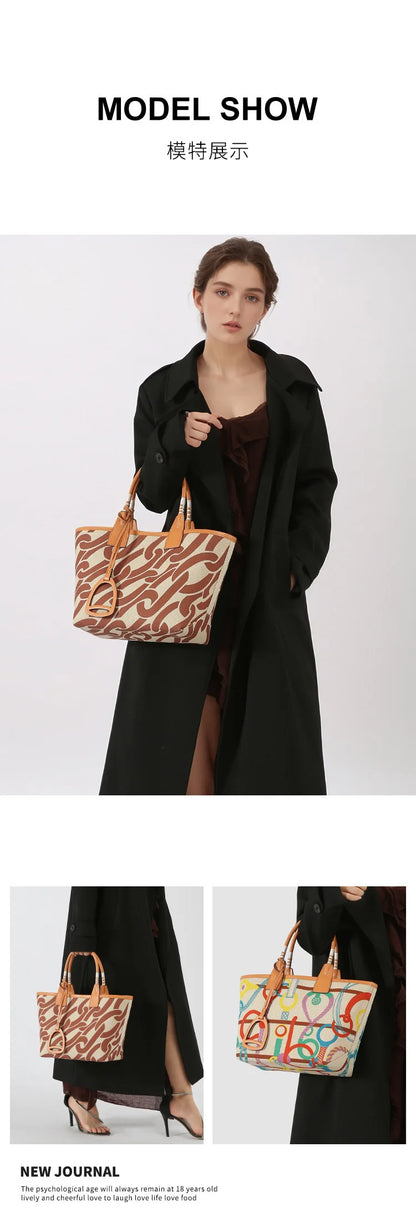 New Fashion Women's Tote Bag Trend Brand Versatile Shoulder Bag High Quality Temperament Crossbody Bag Designer Luxury Handbag