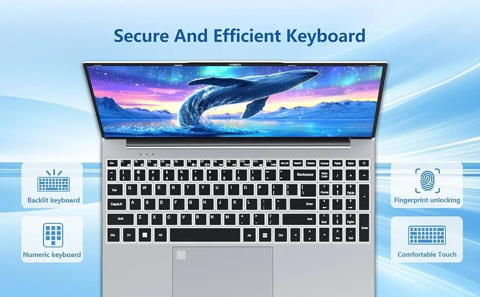 New Ultra Slim Laptop 15.6" 16GB RAM 2TB SSD Intel i9 10980HK/9900 Gaming PC 1920*1080 IPS Windows 11 Office Study Computer PC