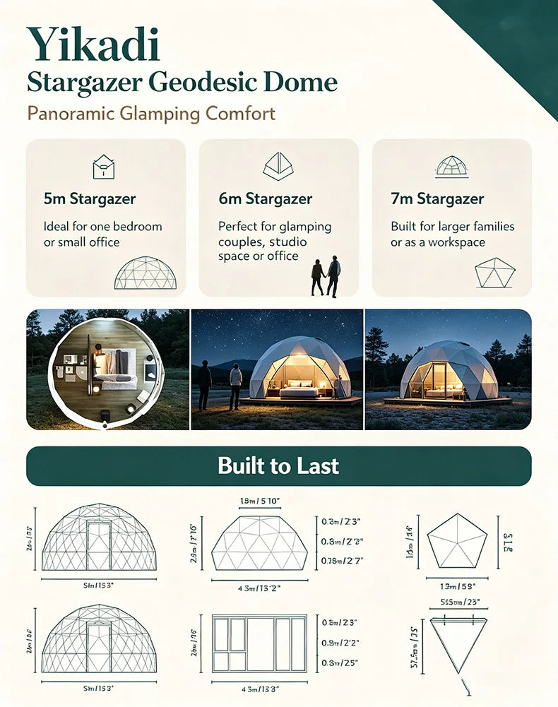 Transparent Geodesic Dome Tent, Luxury Igloo Greenhouse House Clear Bubble Dome Shelter for Backyard Garden Outdoor Activities