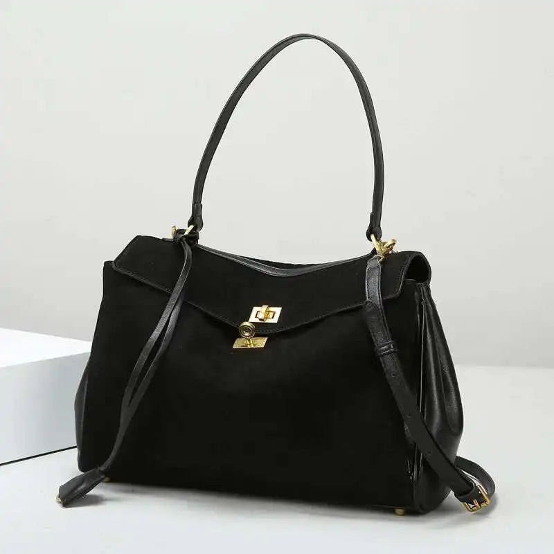 Luxury Fashion Leather Women's Tote Bag Lazy Bag Rodeo Briefcase Handbag Underarm Bags Large Capacity Crossbody Shoulder Bag