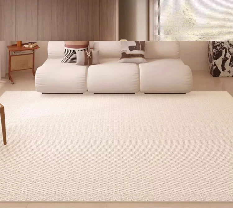 Solid Tone Faux Sisal Rug for Living Room Decoration Home Large Area Fluffy Non-slip Rugs Bedroom Dining Room Soft Mats Custom