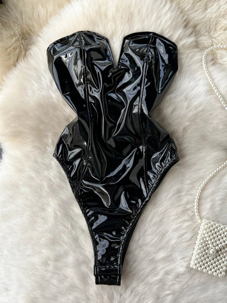 Coquette Lace Lingerie Set Sexy Mesh Bodysuit Valentines Day Sleepwear Gothic Strappy Catsuit Intimate Nightwear Romper