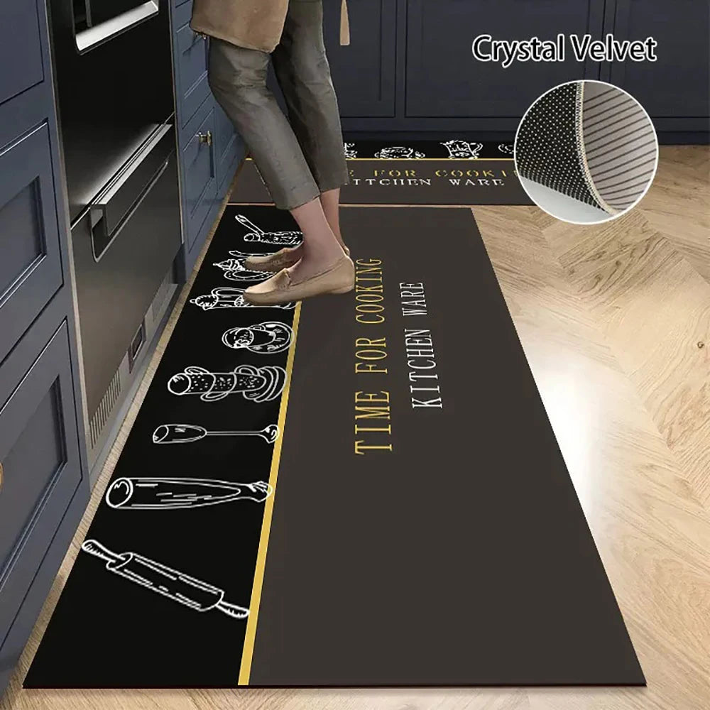 VIKAMA Kitchen Floor Mat Living Room And Bedroom Entrance Door Mat Home Decoration Laundry Room Corridor Long Small Carpet