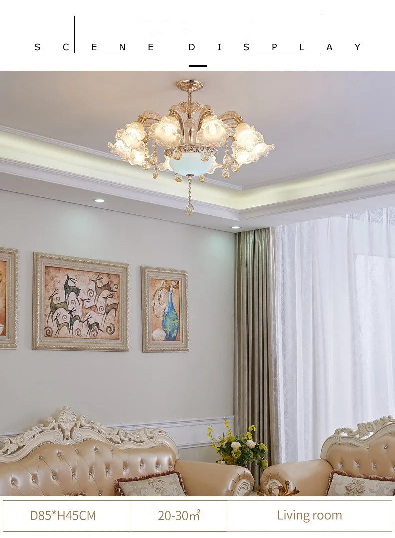 Nordic Modern Luxury Ceiling Chandelier Lighting 2025 Lustre Living Room Hotel Villa Lobby Crystal Hanging Lamp Luminaria Lights