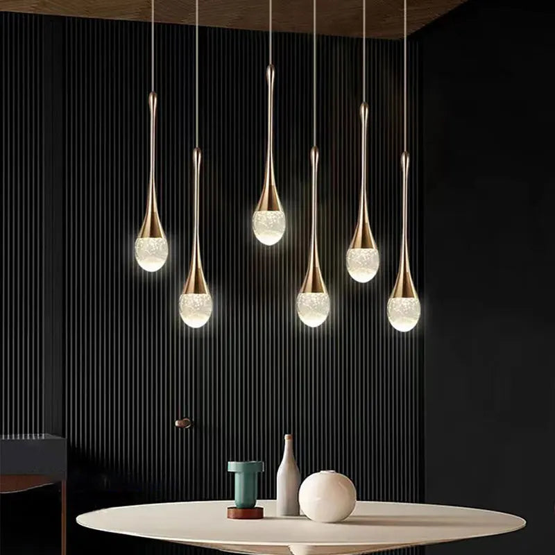 Modern Bubble Crystal Pendant Lights Indoor Hanging Lamp For  Kitchen Island Dining Living Room Bar Cafe Pendant Lamp Home Decor