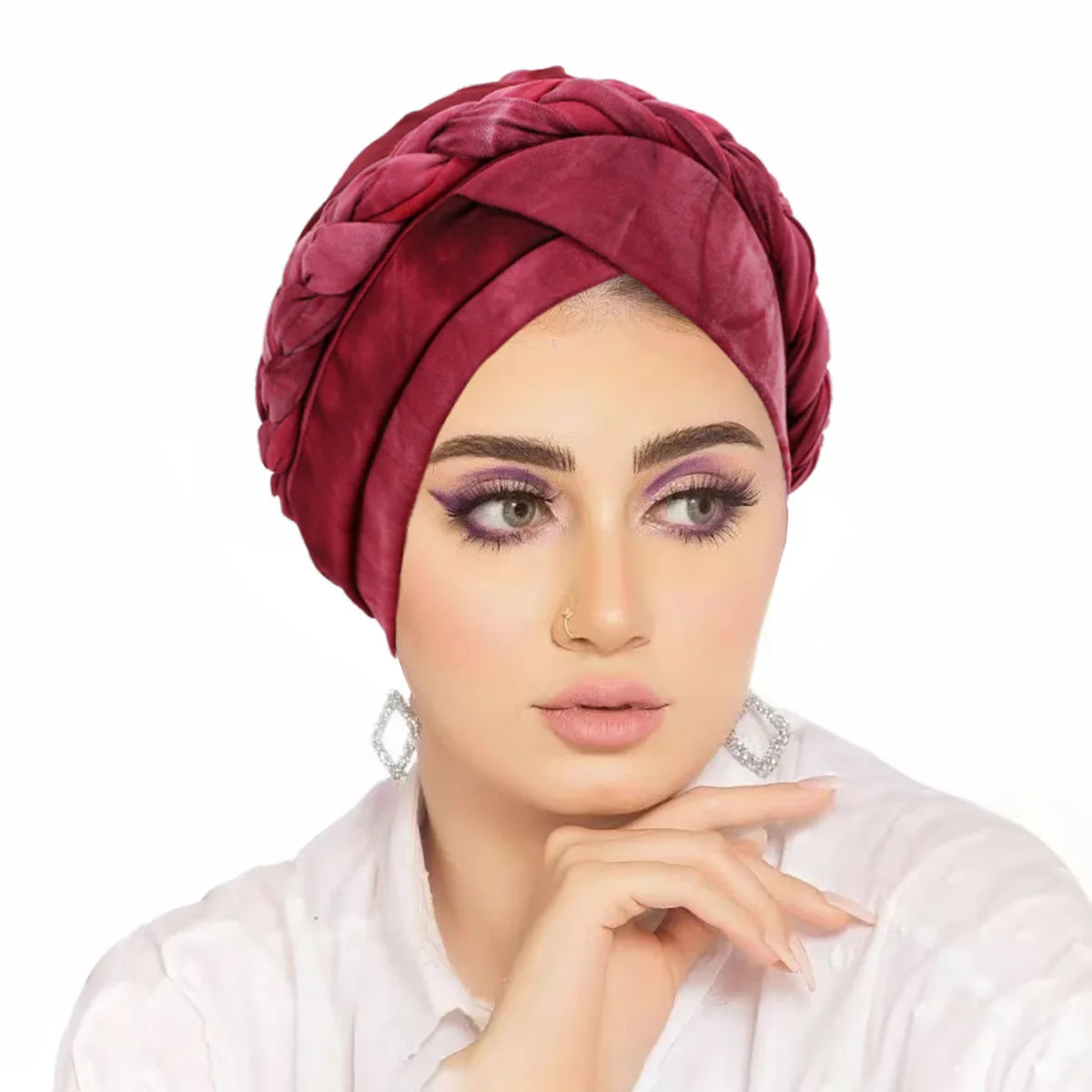 2026 New Head Scarf for Muslim Women Print Braid Turban Bonnet Hijab Caps Inner Hijabs Femme Musulman Arab Wrap Turbantes
