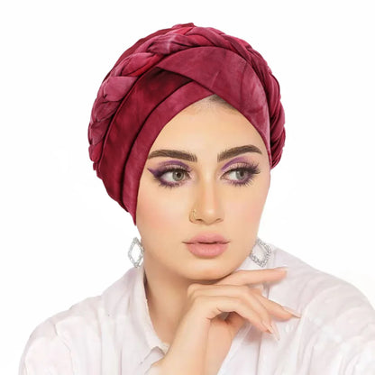 2026 New Head Scarf for Muslim Women Print Braid Turban Bonnet Hijab Caps Inner Hijabs Femme Musulman Arab Wrap Turbantes