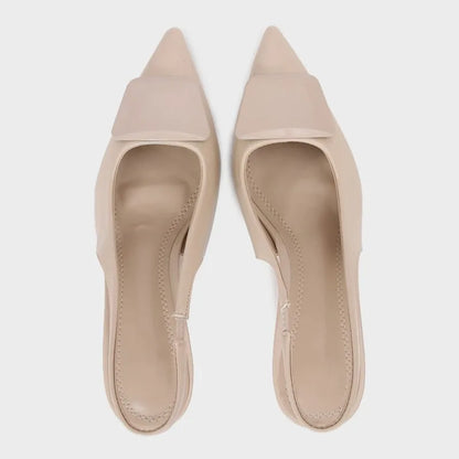 Luxury Designer Woman High Heels Sandals Elegant Pointed Toe Summer Office Lady Shoes White Party Bridal Stilettos Slingbacks