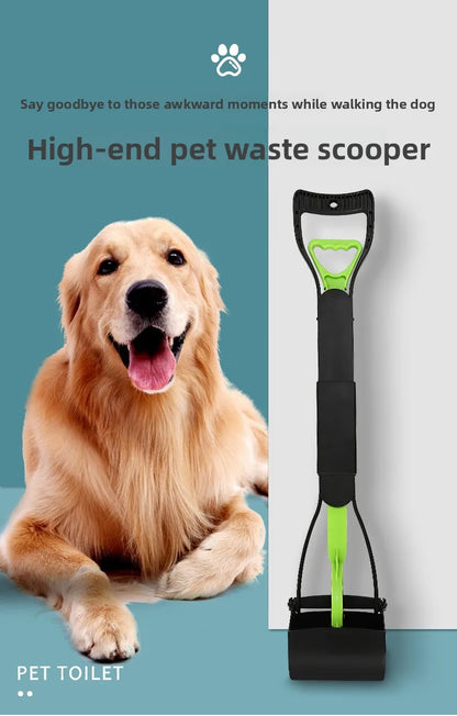 70cm Folding Pet Poop Scooper with Extended Handle for Walking Big Dogs Ideal Senior Dog Poop Scooper