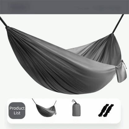 High Strength Colorful Hanging Hammocks Foldable Single and Double Size Camping Hammock Easy Setup Dacron Outdoor Swing Beach
