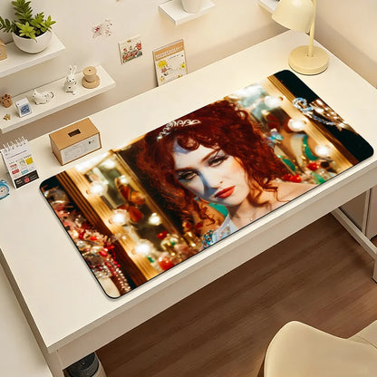 Singer Chappell Roan Mouse Pad Large Non-Slip Waterproof Mat Stitched Edge Keyboard Pad for Gaming Daily Office