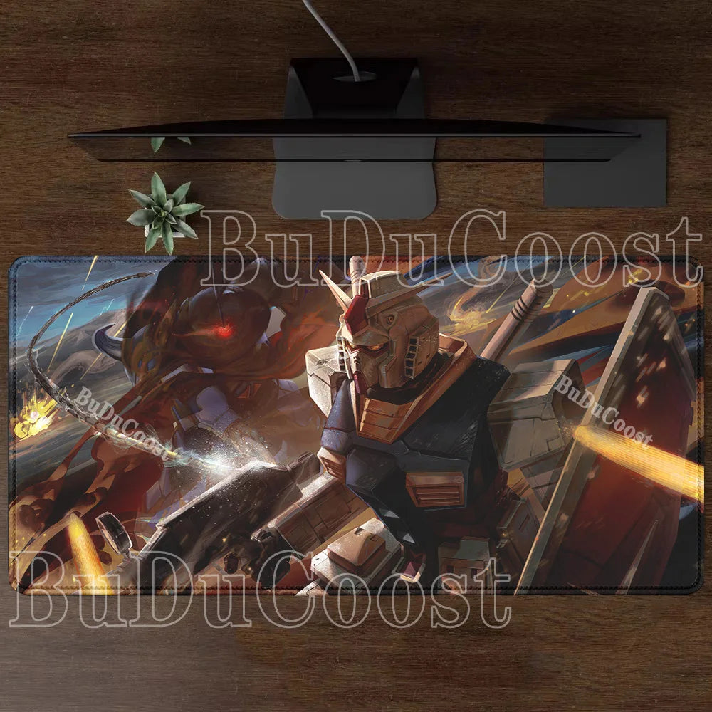 Mouse Pad Gundam RX-78-2 Anime Gaming XXL Non-slip Mousepad PC Computer Keyboard Office HD printing overlock esports Desk Mat