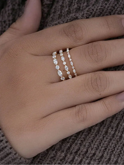 925 Sterling Silver Simplicity Classic Zircon Bead Ring For Women Engagement Wedding Luxury Fashion High Quality Fine Jewelry
