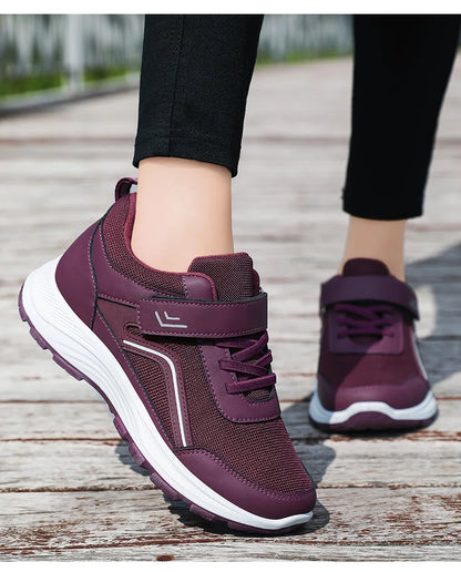 Women's Autumn New Shoes Breathable and Comfortable Walking Shoes Winter Sneakers Women Velcro Sneakers  Casual Shoes