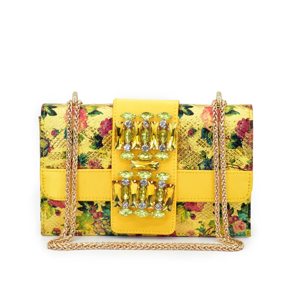 Latest Party Shoes and Bag Match for Women Rhinestone Shoe and Bag Set for Party in Women Nigerian Peep Toe Sexy Wedding Pumps