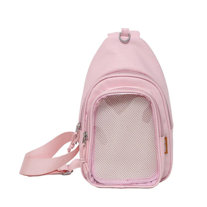 Kawaii Japanese Itabag Girls Soft Nylon Backpack Crossbody Bags 10CM Doll Women With Display Plate Cross Body Sling Pouch 2025