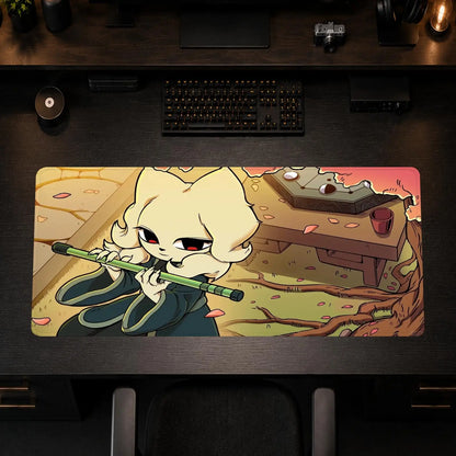 Nine Sols Mouse Pad Gaming office Non-slip Desk Mat Diy Mousepad Large Game Keyboard overlock