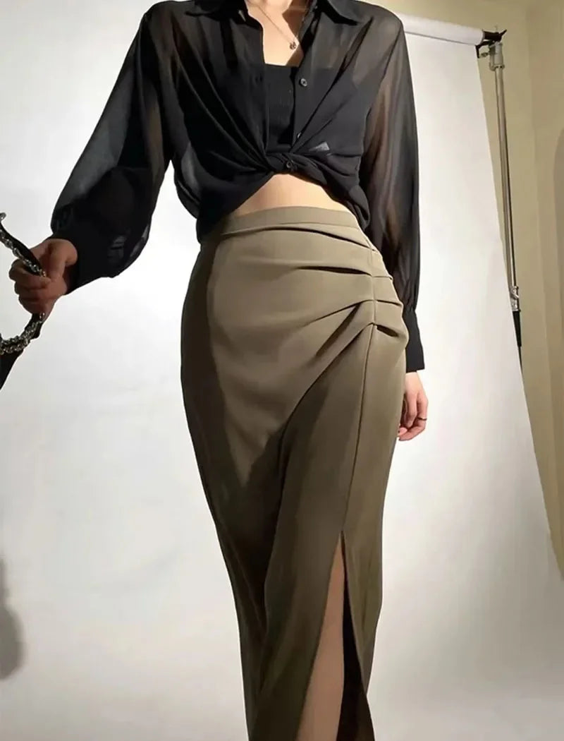 SMVP Chiffon Blouse for Women 2025 New Summer Sheer Mesh Long Sleeve Sun Protection Shirts Korean Fashion Office Lady Shirt Tops