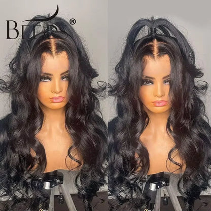 Ultra Fitted Glueless 250% 13x6 Real HD Lace Front Wigs Pre plucked Body Wave 13x4 HD Full Frontal Human Hair Wig For Women 30in