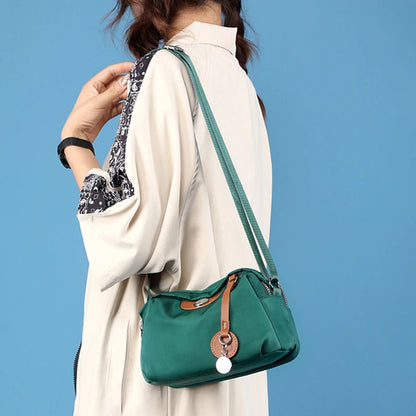 Fashion Nylon Shoulder Bags For Women Waterproof Shell Crossbody Bag Fashion Solid Color Messenger Handbags Shopping Purse